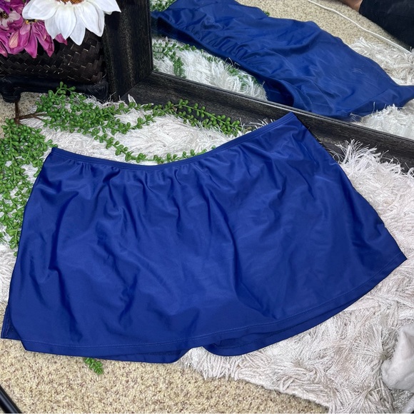 🌼3/$30🌼intl Details Navy Blue Swim Mini Skirt Size XL - Picture 12 of 15